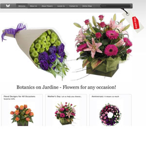 botanics-florist website designed by Byron Bay Interactive